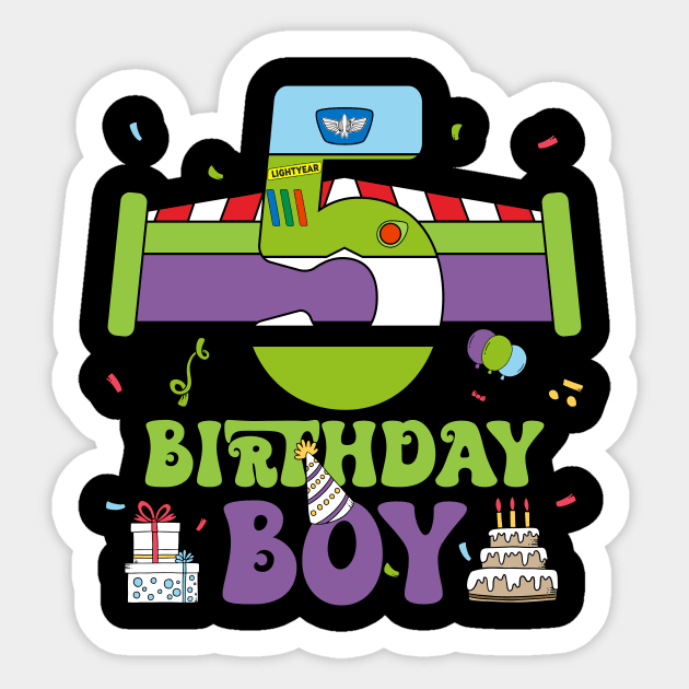 5th Birthday Boy Polical funny B-day Gift For Boys Kids Sticker by Patch Things All